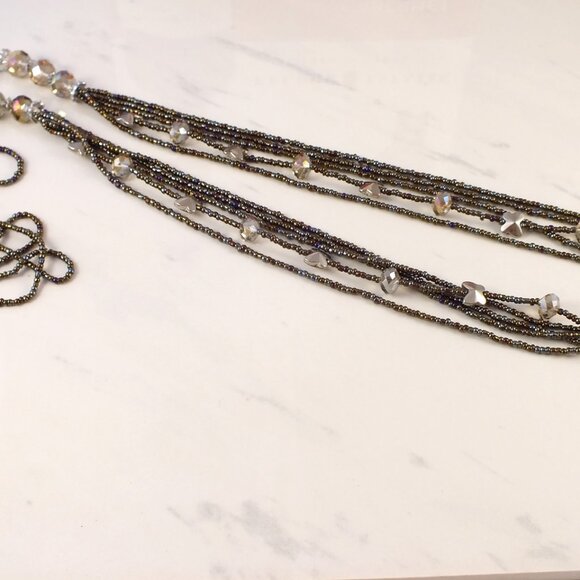 Multistrand Long Beaded Necklace - Picture 8 of 9